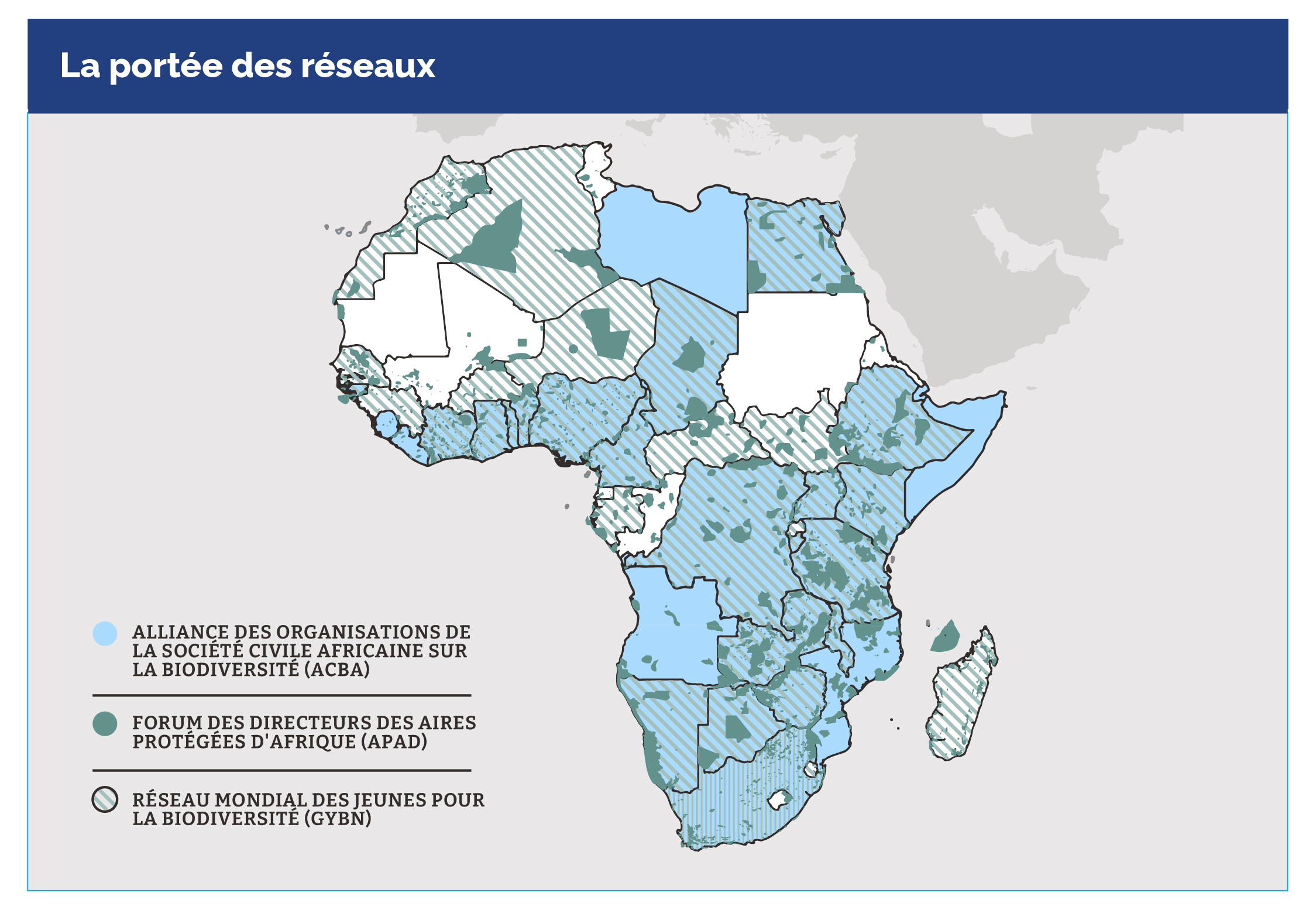 Carte: La portée des réseaux.